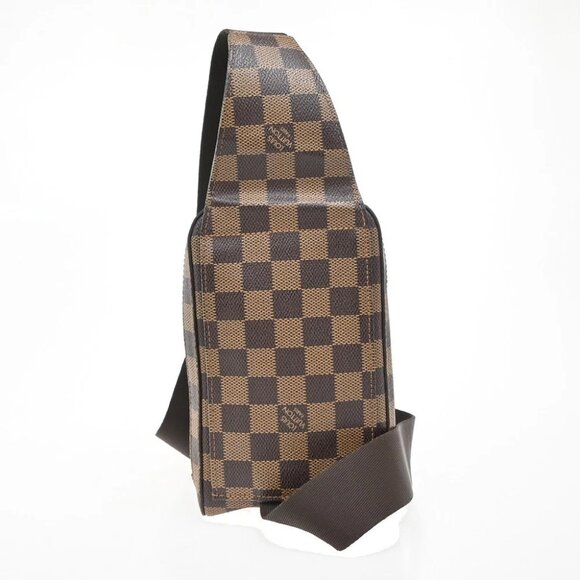 LOUIS VUITTON Geronimos Bum Body Bag Damier Ebene Leather Brown N51994 93FC156 - Picture 3 of 14